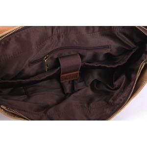 AT1 MESSENGER I VINTAGE™ Mallette porte-documents en canvas et cuir naturel, sac à bandoulière 5 couleurs 